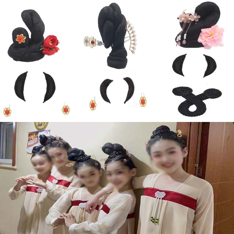 丽人行飞天演出敦煌舞蹈大唐发饰