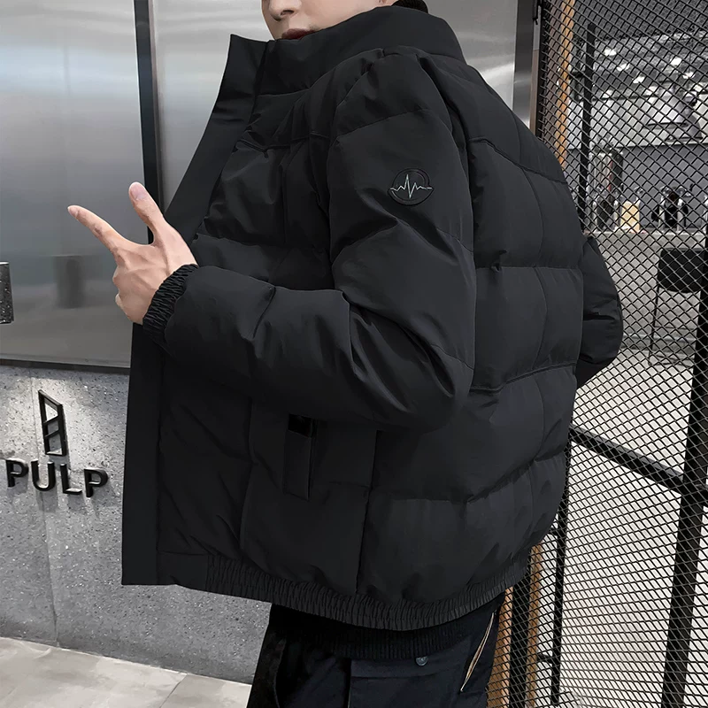 Short trend winter down jacket with down, 2021 collection, increased thickness, Korean style
