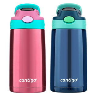 康迪克Contigo儿童保温杯不锈钢防漏鸭嘴吸管水杯保冷宝宝便携壶