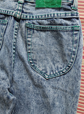 SPLINTER牛仔裤高腰修身哈伦萝卜裤古着vintage女款怀旧老款8090s