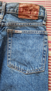 日产EDWIN牛仔裤90年代古着vintage爱德温牛仔直筒裤修身高腰显瘦