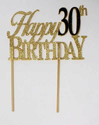 all about details happy topper,1pc, 30th birthday