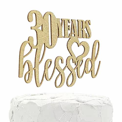 nanasuko 30th birthday cake topper - double sided g