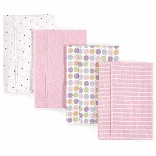 luvable friends baby layered flannel burp cloth, pi