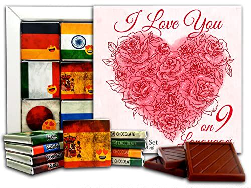rose, i love you chocolate gift set – 1 box, 5