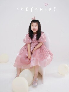 CoeYoKids 春夏 流光溢彩华丽丽粉嫩嫩 儿童蓬蓬裙纱裙生日公主裙
