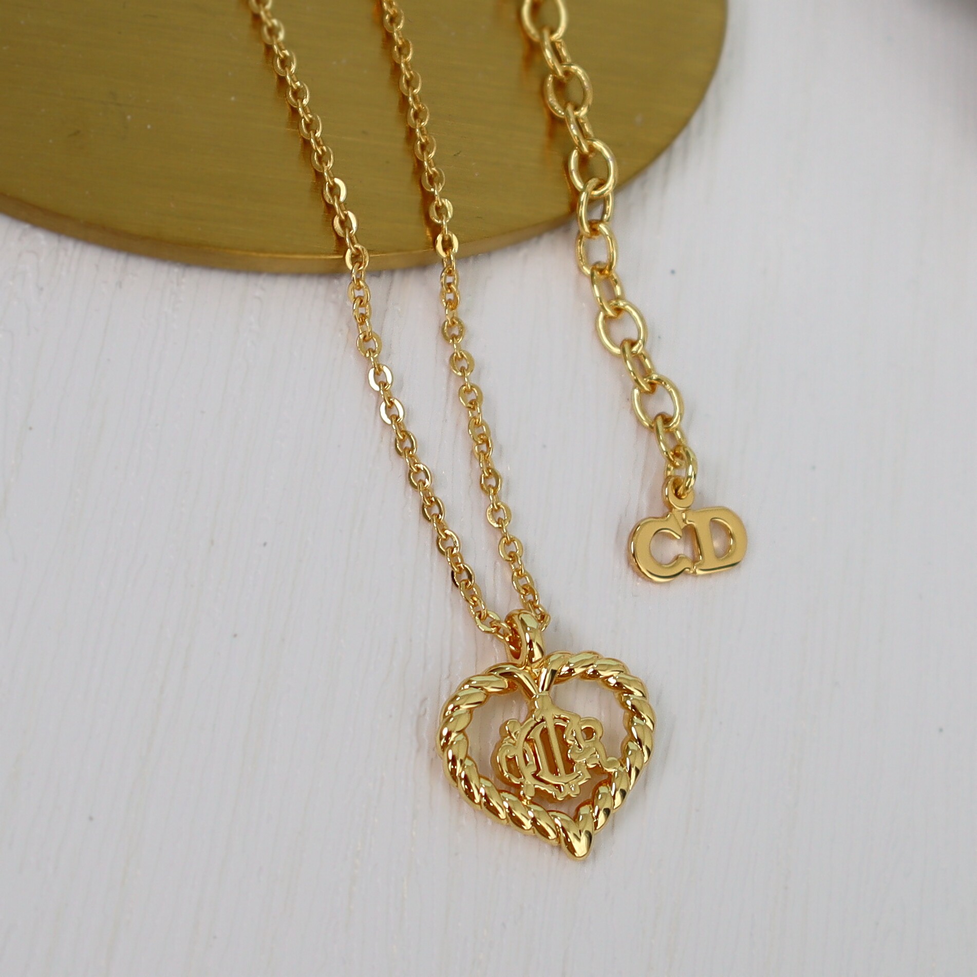 落七邵  经典南瓜车项链 vintage 中古风 爱心锁骨链