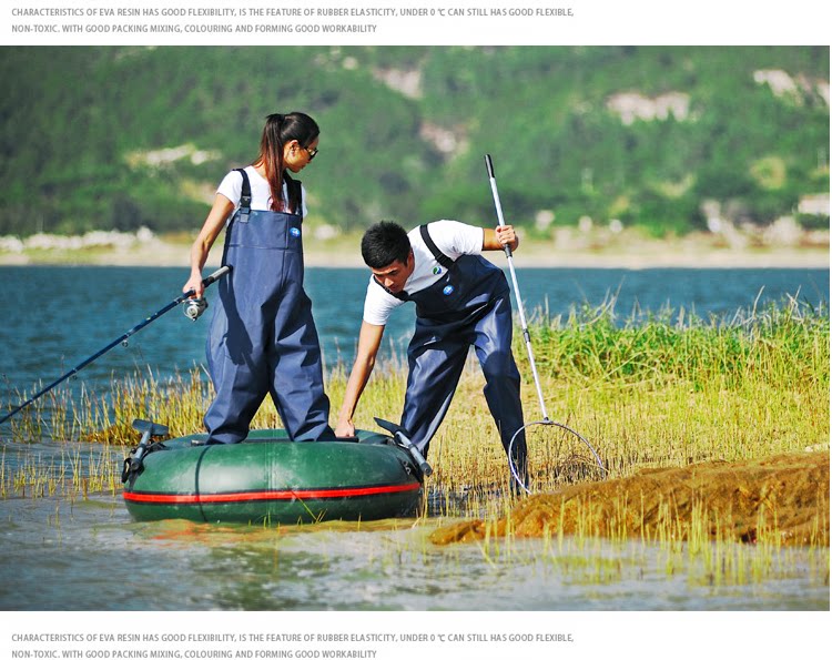 下水裤半身雨裤带雨鞋连体防水衣服男水库抓捕鱼全身皮叉水鞋加厚