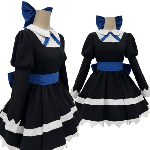 HOLOUNCOSER小欧家吊带袜天使Stocking史朵巾COS服史朵巾黑裙