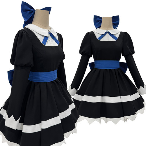 HOLOUNCOSER小欧家吊带袜天使Stocking史朵巾COS服史朵巾黑裙