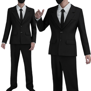 HOLOUNCOSER小欧家电锯万用男款黑西服全职猎人小酷库洛洛cos