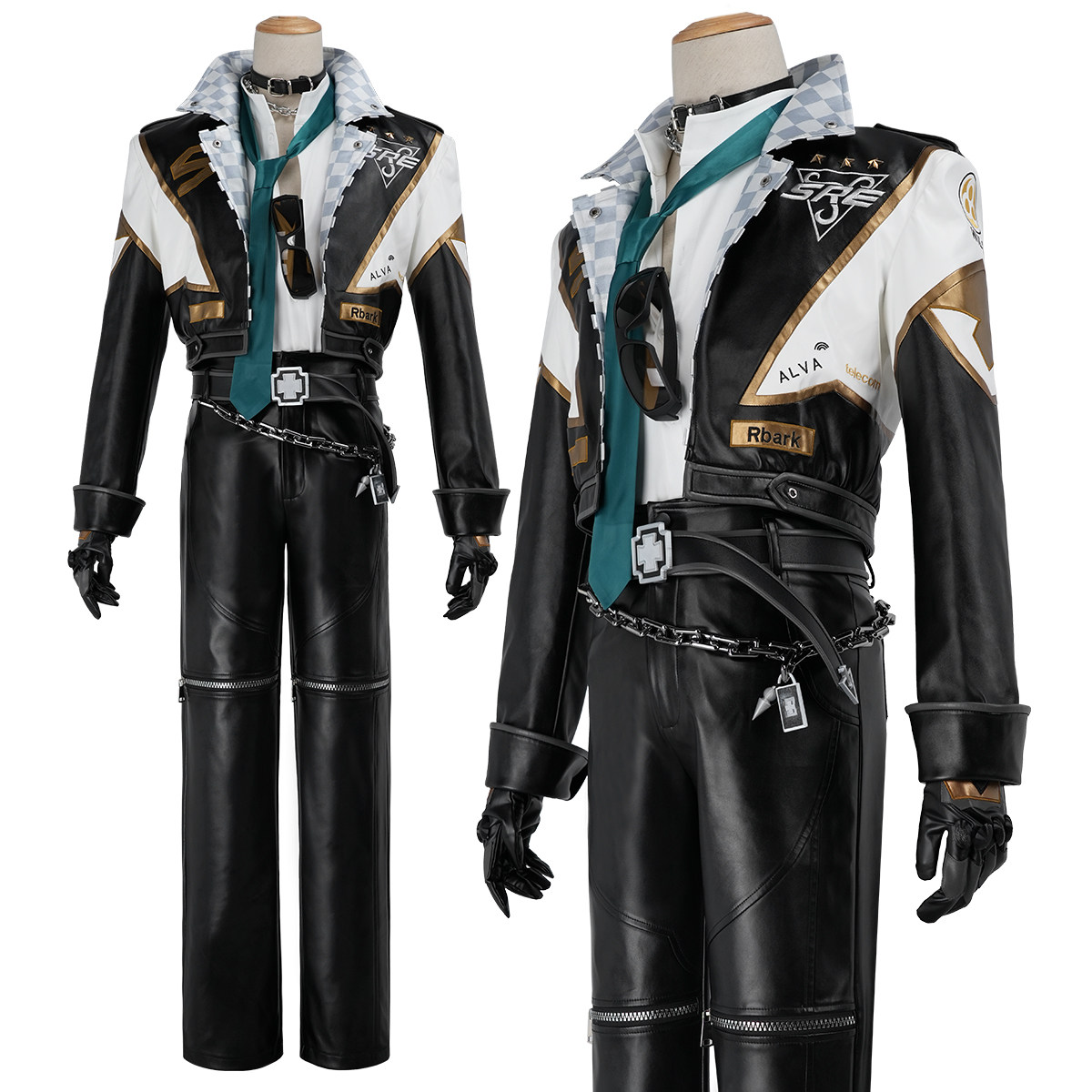 HOLOUNCOSER小欧家第五人格SRE骑士cos电竞服质感PU皮刺绣C服图片