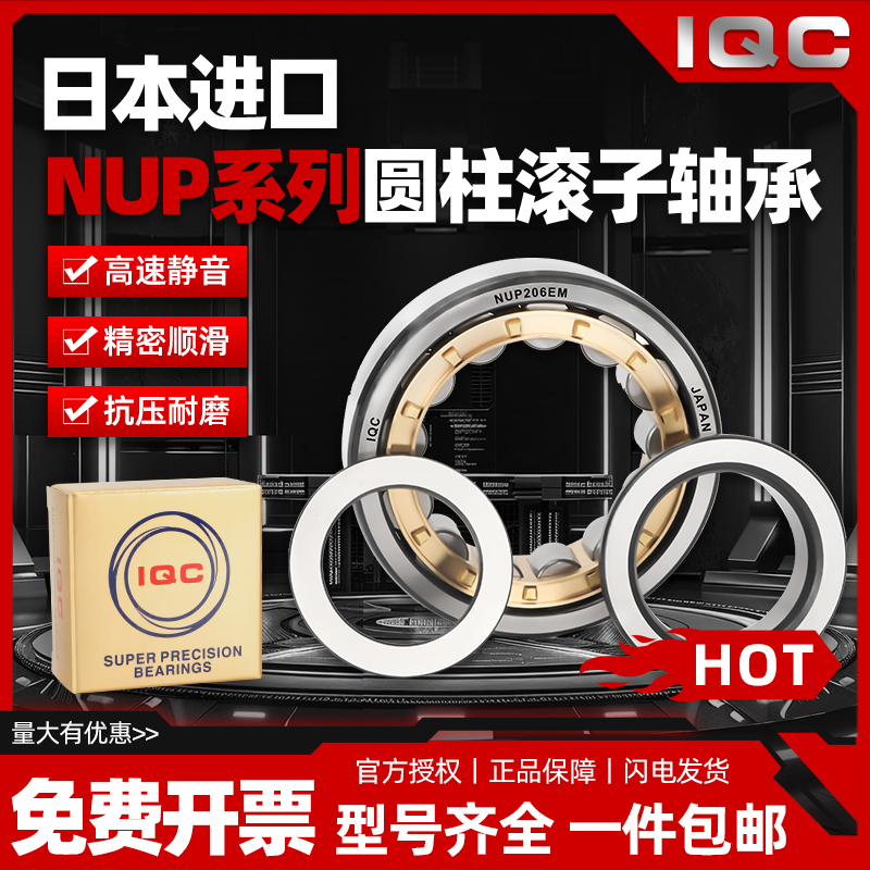 日本进口圆柱滚子轴承NUP 217 218 219 220 222 224 226 EM P4 P5