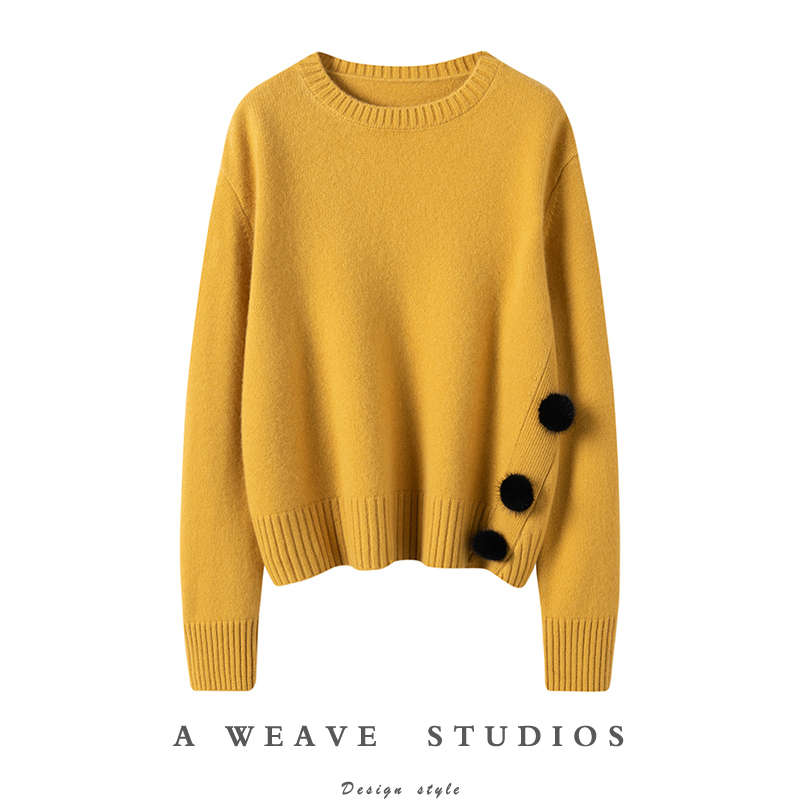 金贝绒高端100%纯山羊绒衫