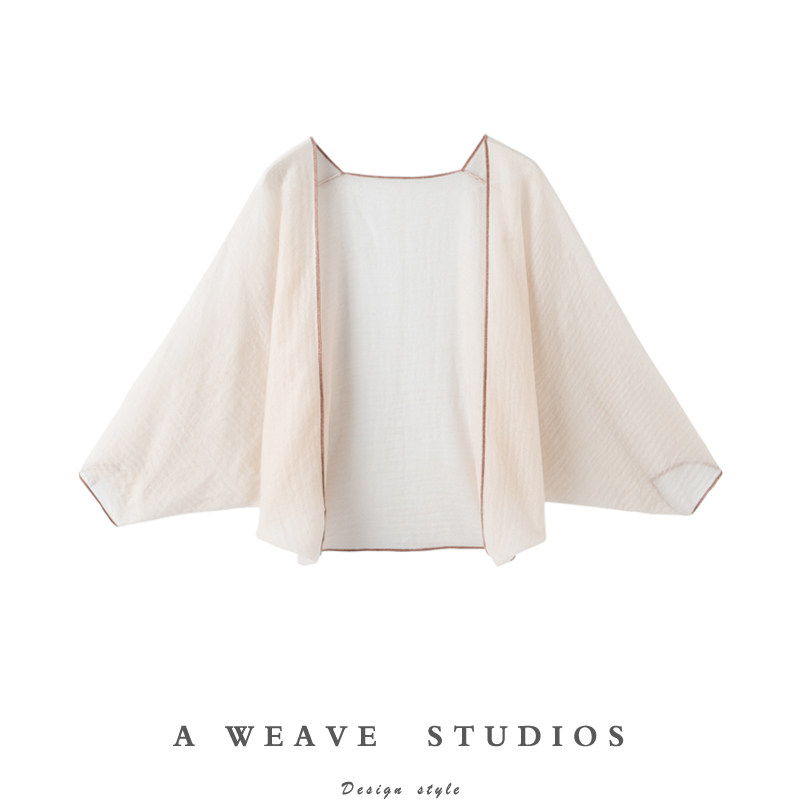 金贝绒本色无染色 纯山羊绒 超轻 罩衫开衫空调衫