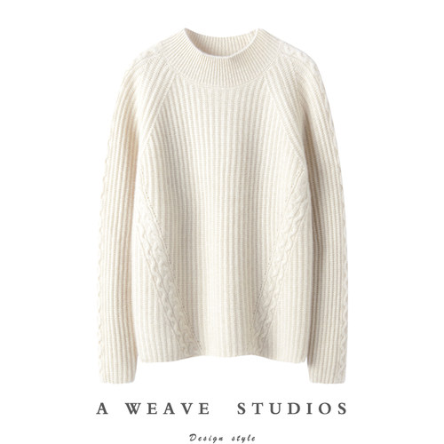 金贝绒高端100%纯山羊绒衫