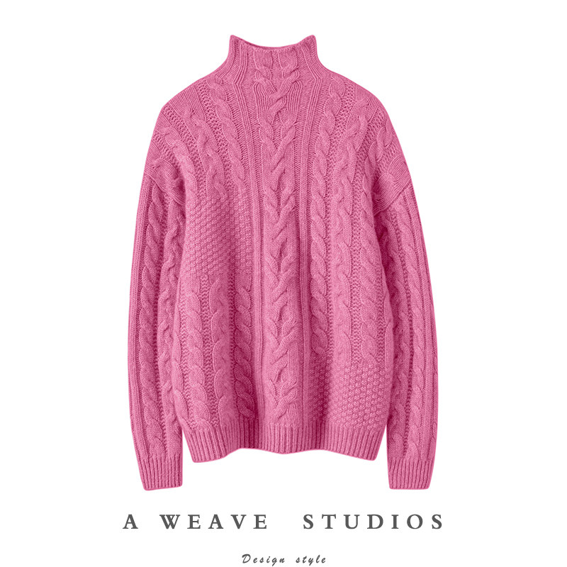 太chao值~大克重羊绒衫女半高领套头外穿纯羊绒毛衣冬加厚,女装/女士精品,羊绒衫,淘宝优惠券,粉丝福利购,淘宝优惠卷