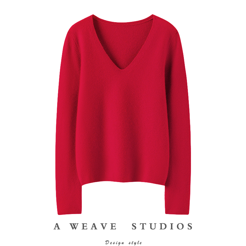 金贝绒高端100%纯山羊绒衫