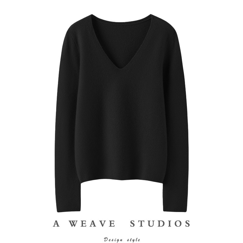 金贝绒高端100%纯山羊绒衫