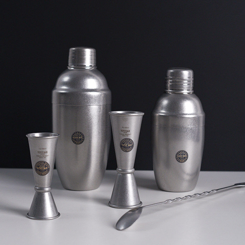 日本青芳制作所AOYOSHI雪克壶雪克杯鸡尾酒不锈钢摇酒器调酒套装