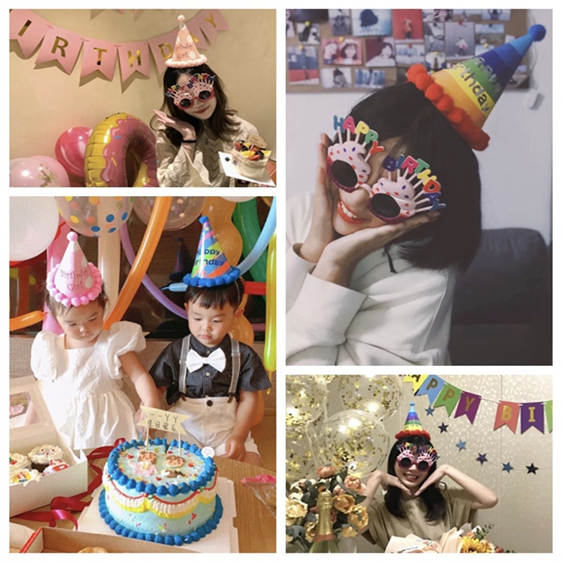 寿星儿童生日派对尖角帽