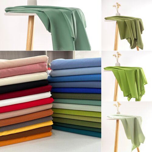 春季绿色高密平纹酷丝棉布料涤纶面料幼儿园环创冬季蓝色背景桌布