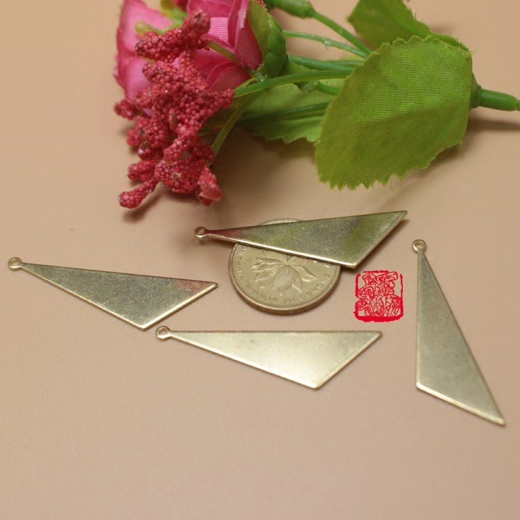 DIY饰品铜黄铜原坯.配件40mm实心三角菱形单孔铜片配件50个打包,饰品/流行首饰/时尚饰品新,其他DIY饰品配件,淘宝优惠券,粉丝福利购,淘宝优惠卷