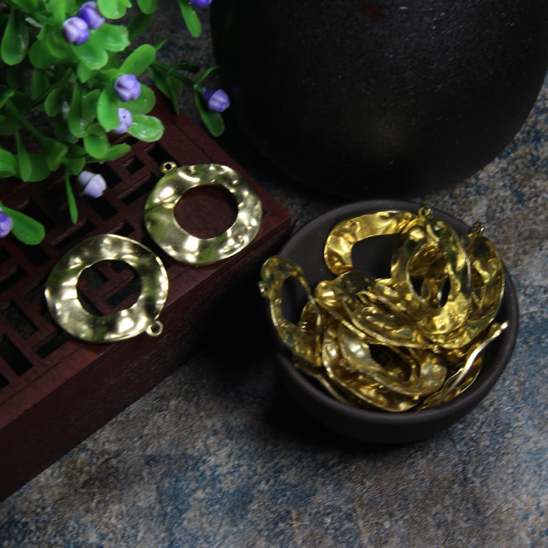 DIY铜金属压花纹23mm圆中圆吊孔挂件 手工制作耳环头发耳饰品材料,饰品/流行首饰/时尚饰品新,其他DIY饰品配件,淘宝优惠券,粉丝福利购,淘宝优惠卷