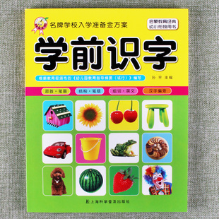 儿童学前识字练习书幼小衔接3 7岁幼儿园大班小班升一年级儿童看图认字卡片识字大王看图说话阅读与识字书彩图带汉语拼音