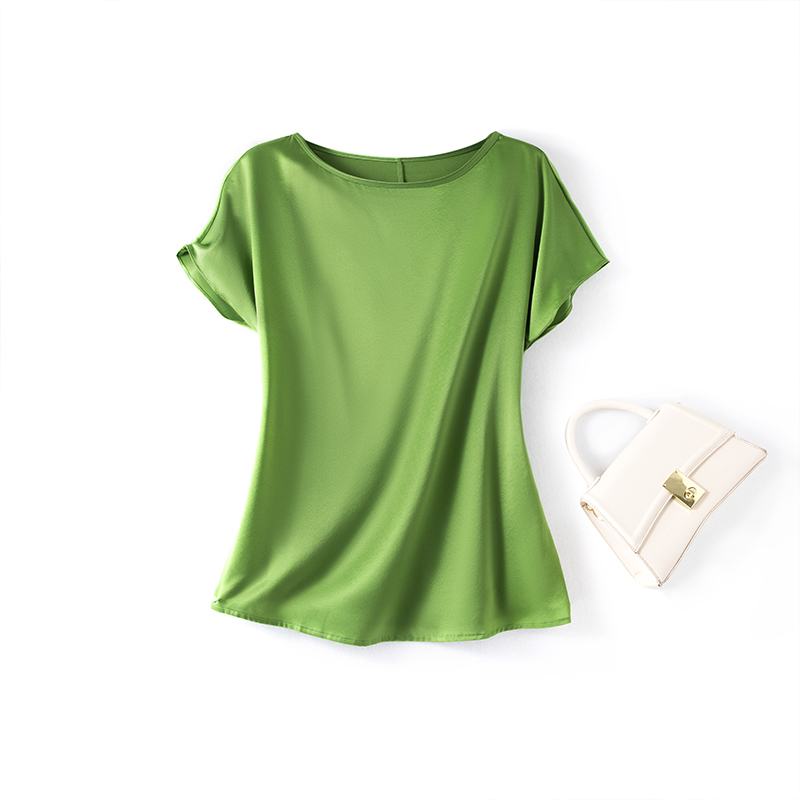 19姆米重磅真丝t恤女短袖2025夏