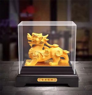 绒沙金貔貅金蟾镀金摆件办公室家居工艺品店铺开张开业活动礼品