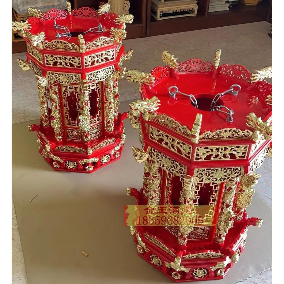 天灯天公灯中式吊灯仿古实木灯具中国风宫廷古典灯笼福灯宫灯玄关