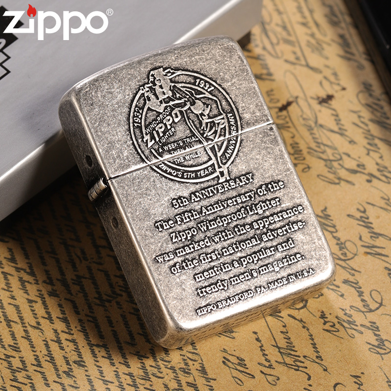 ZIPPO打火机官方正品 煤油防风芝宝复刻风中女郎五周年纪念送礼物