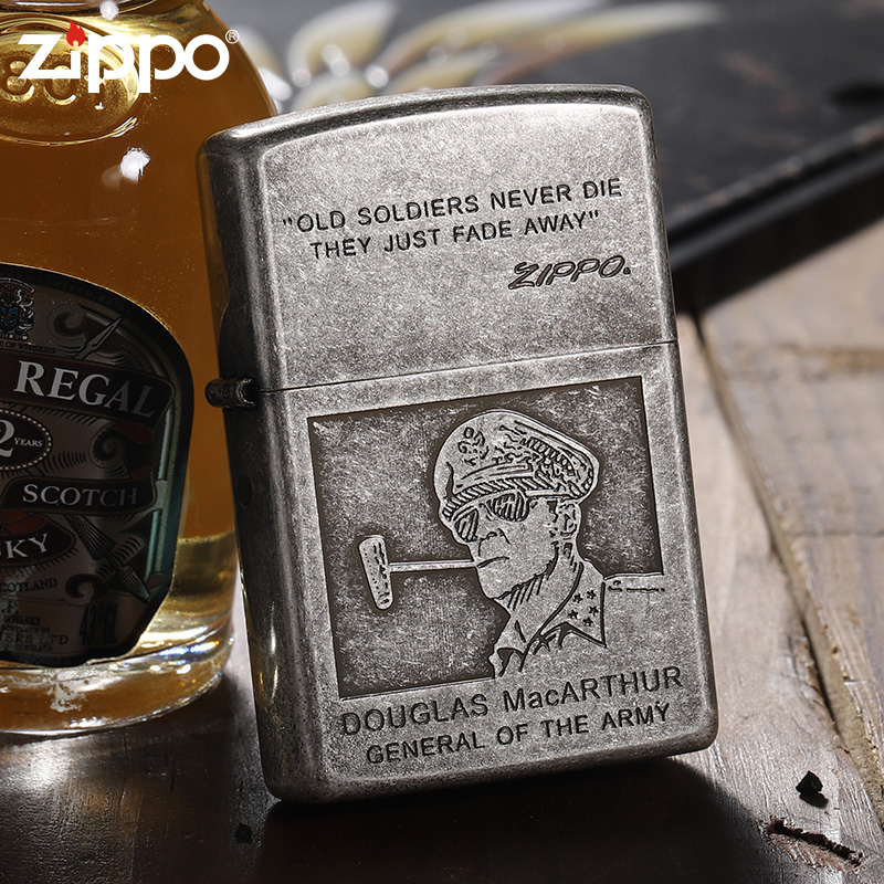 zippo打火机古银麦克将军