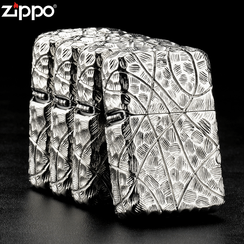 ZIPPO打火机官方正品 煤油防风芝宝纯爷们陨石坑送男士生日礼物zp