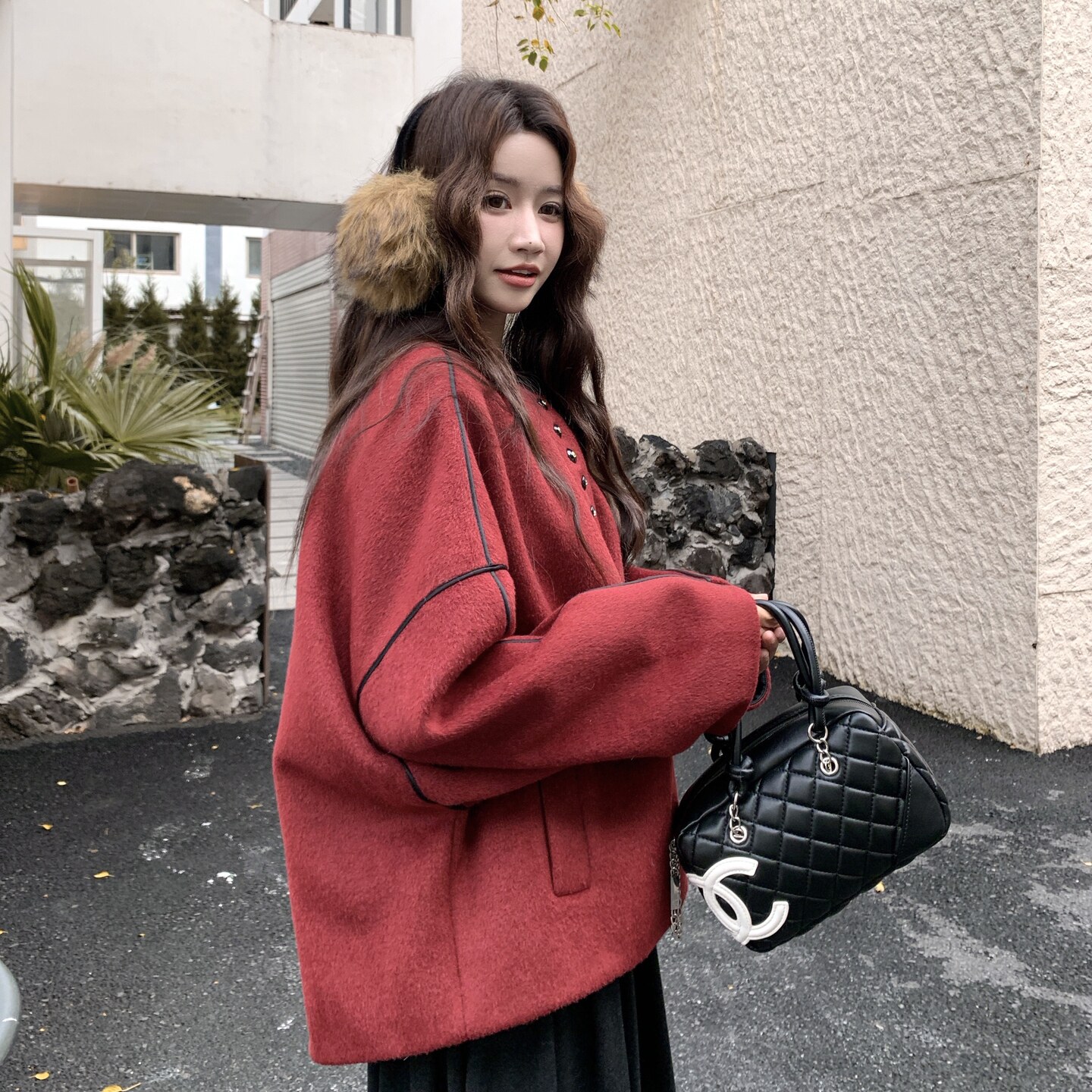 (主推)韩版毛呢90羽绒外套2620-P275-K388,女装羽绒服,2C373