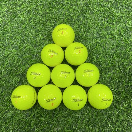 Titleist泰特利斯彩色球黄色球v1/v1x三四层高尔夫二手球下场比赛