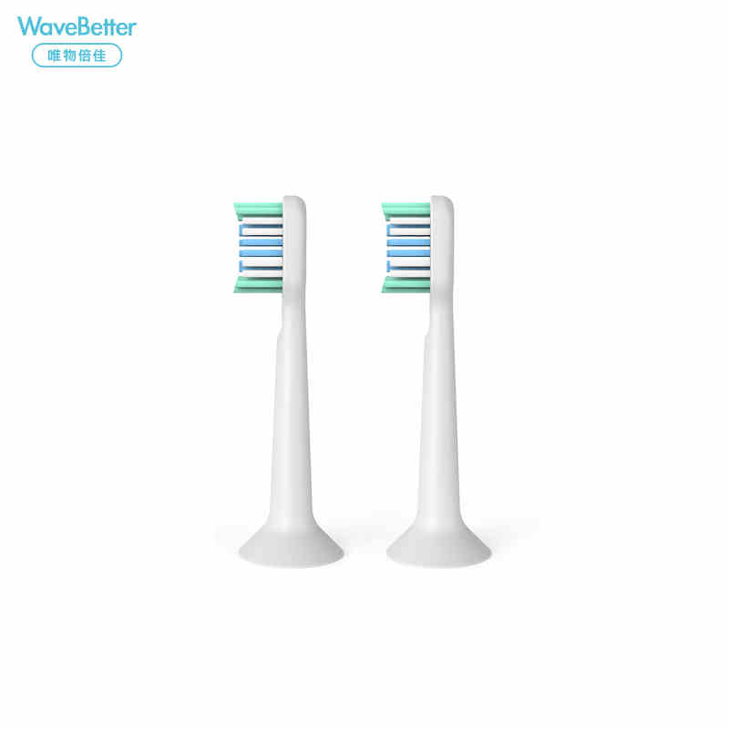 WaveBetter/唯物倍佳 R1电动牙刷声波震动牙刷原装刷头【2枚装】