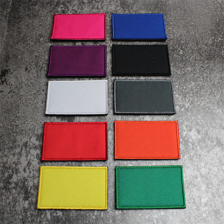 长方形8X5厘米布贴魔术贴章