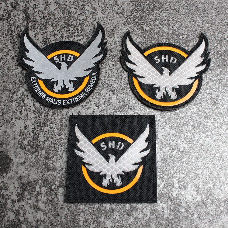 全境封锁游戏周边反光魔术贴臂章 军迷士气章 个性徽章 背包贴章