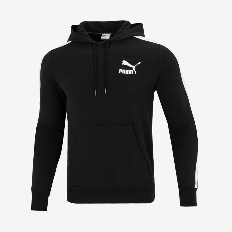 Puma/彪马正品Iconic T7 Hoodie FT男子休闲连帽卫衣531354-01