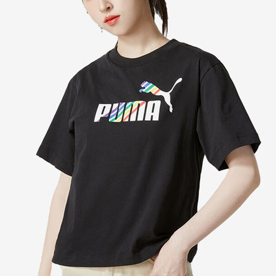 Puma/彪马正品夏季女子新款圆领短袖运动短袖T恤676682-01