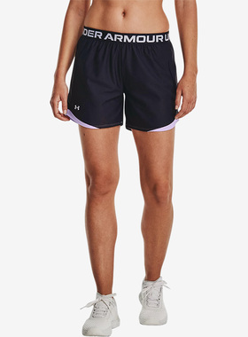 UA安德玛正品季女子字母logo印花宽松透气休闲运动短裤1370734