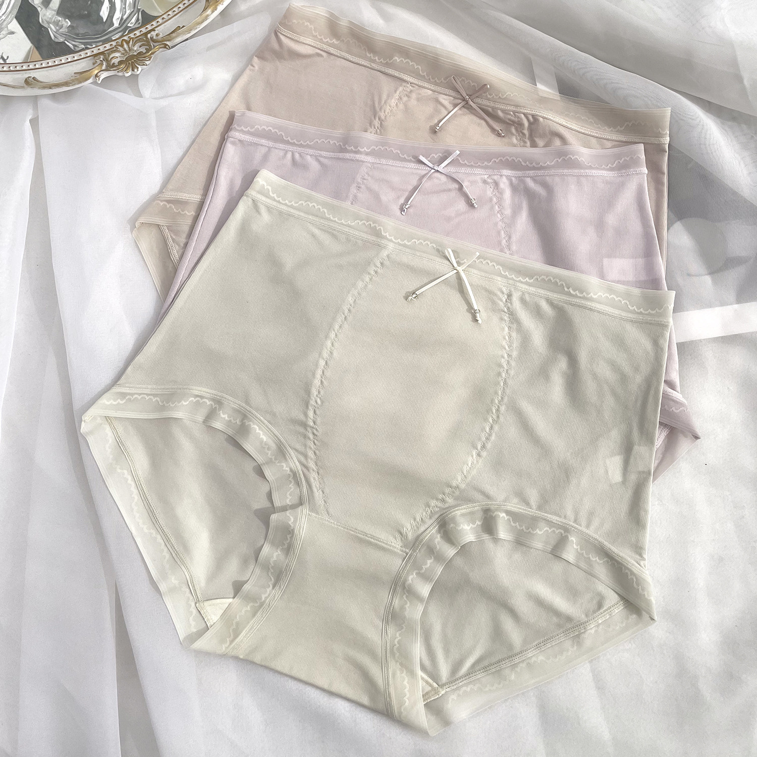 中腰轻薄大码内裤女宽松舒适透气蚕丝蛋白抗菌底裆三角裤古妃2020