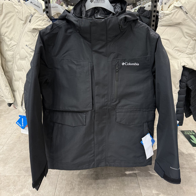 哥伦比亚鹅绒防水三合一冲锋衣男