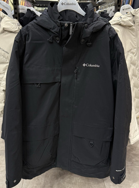 2024秋冬哥伦比亚2024新款男穿行鹅绒内胆三合一防水冲锋衣WE2476