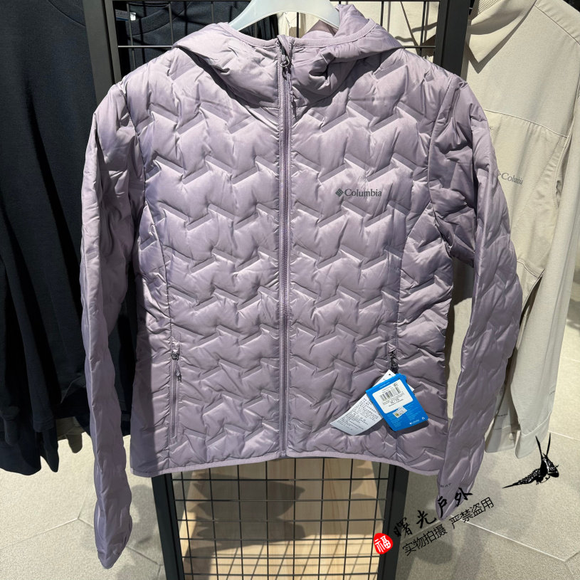 哥伦比亚2025秋冬新款Columbia户外女士轻便连帽热能羽绒服WR2769