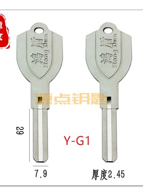 G1适用鸿盾钥匙胚 原装鸿盾叶片 源点钥匙