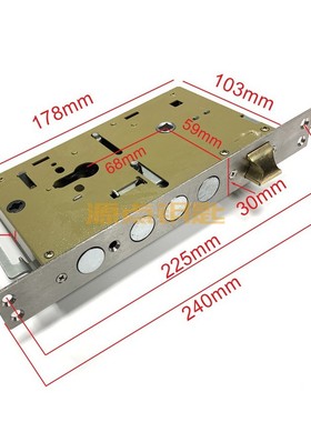 30*240【圆头】锁体 烤漆加厚 双活圆头带钩 彩盒包装 净重1KG