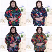 80岁妈妈装 清仓中老年棉服女装 老奶奶棉衣70 绣花夹棉外套上衣女